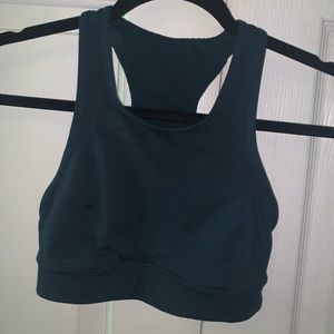 LULU LEMON green sports bra